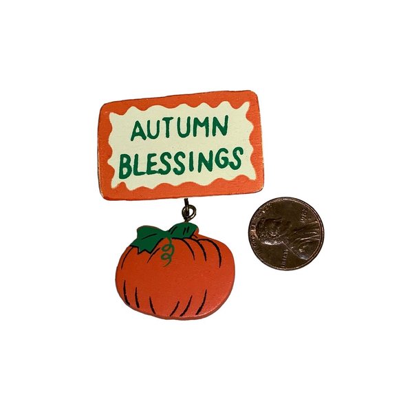 Autumn Blessings  Pumpkin Pin - Picture 5 of 8